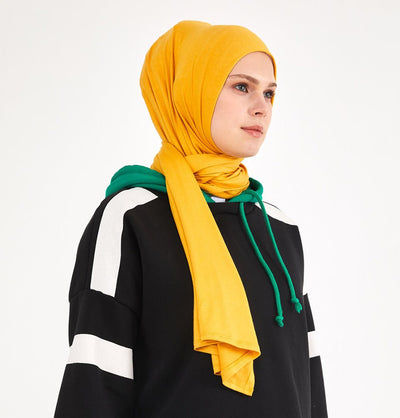 Modefa Shawl Yellow Soft Jersey Shawl Hijab - Yellow