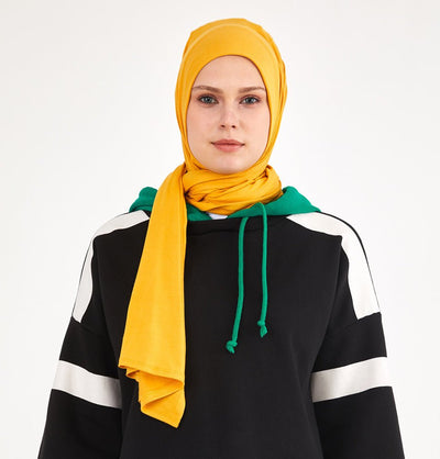 Modefa Shawl Yellow Soft Jersey Shawl Hijab - Yellow
