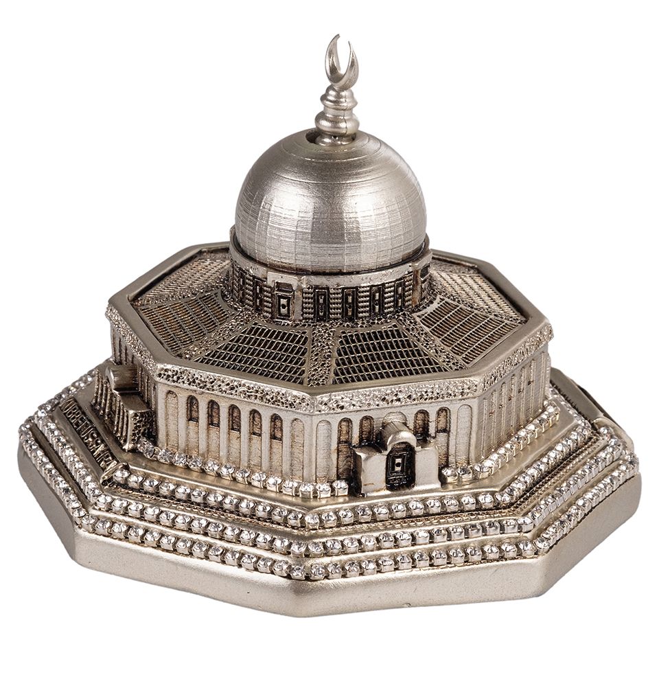 Islamic Table Decor Al Aqsa Dome of the Rock Replica - Silver Mini