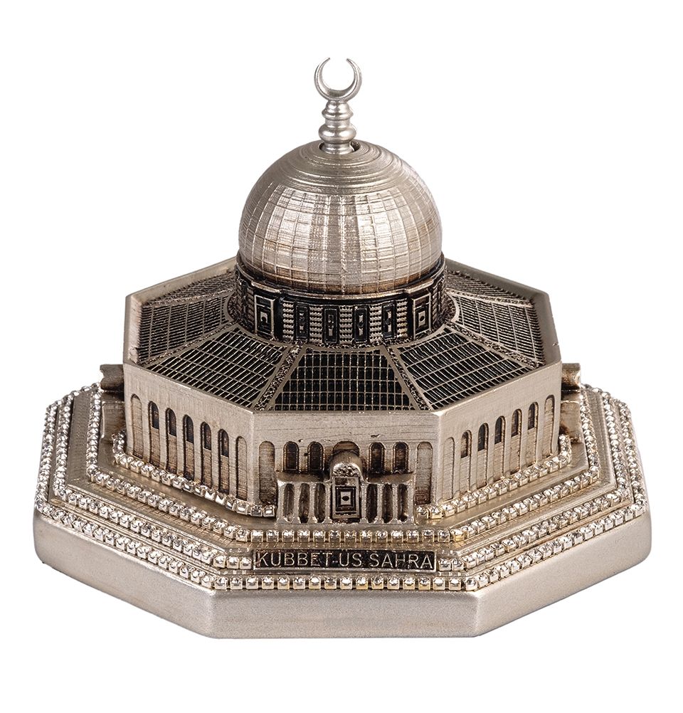 Modefa Silver Islamic Home Decor Al Aqsa Dome of the Rock Replica - Silver Small