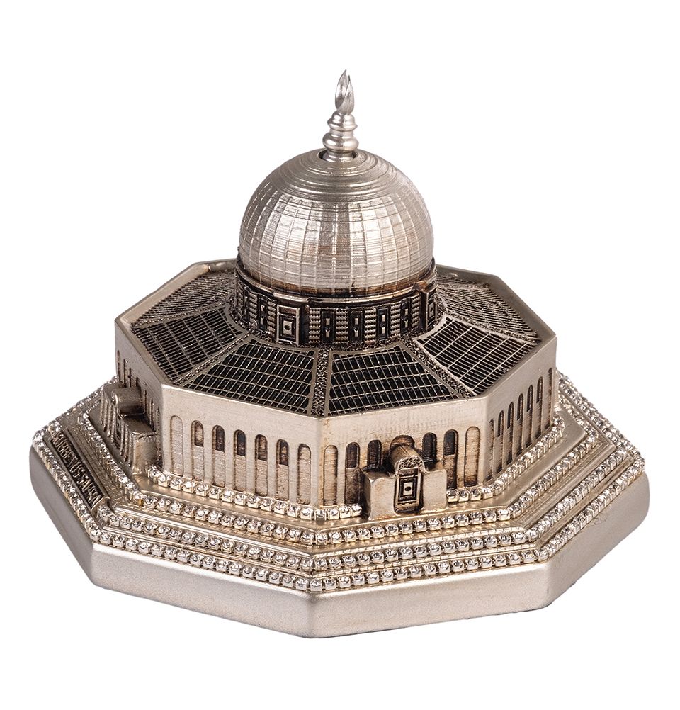 Modefa Silver Islamic Home Decor Al Aqsa Dome of the Rock Replica - Silver Small