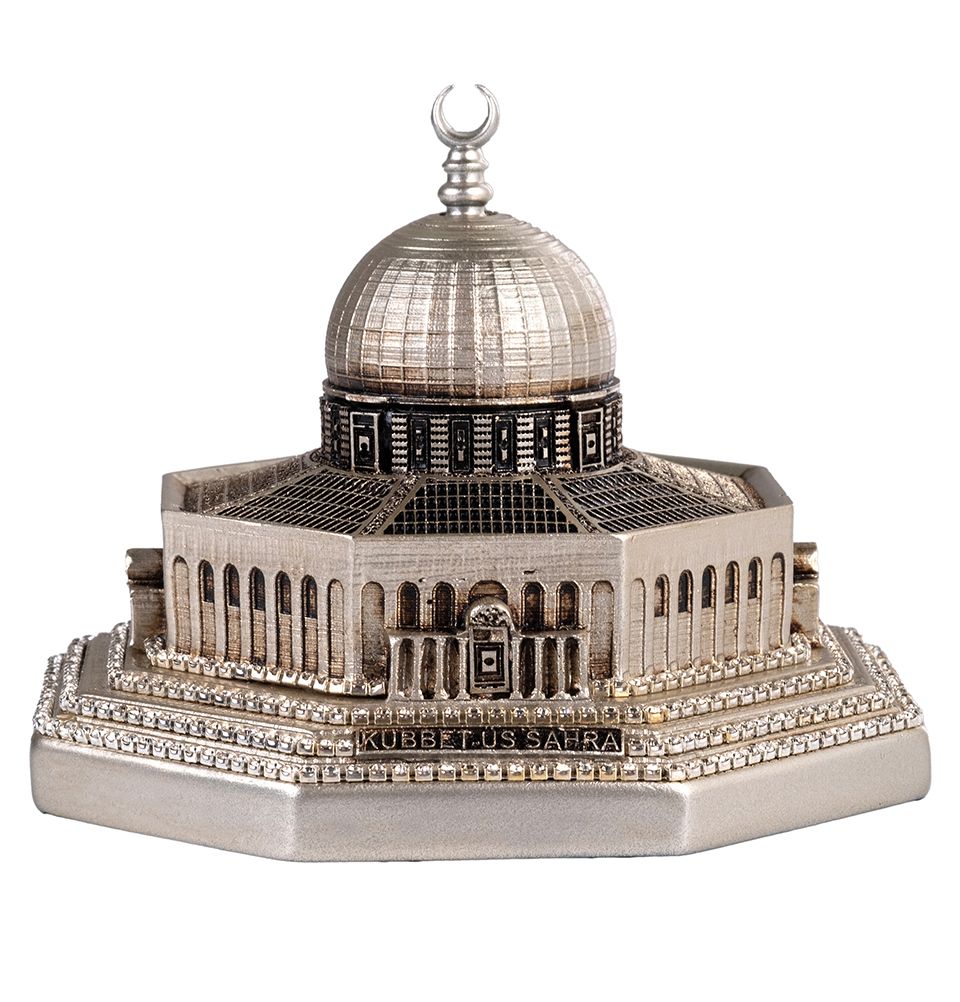 Modefa Silver Islamic Home Decor Al Aqsa Dome of the Rock Replica - Silver Small