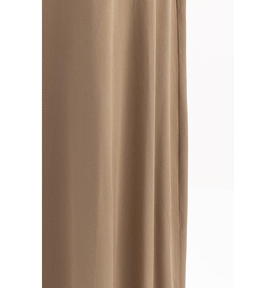 Modefa Skirt Modern Muslim Women's Casual Viscose A-Line Skirt - Mink