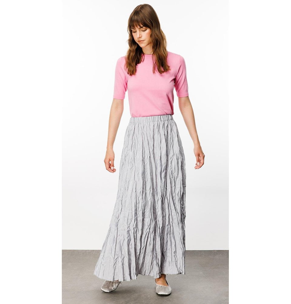 スカート NOTHINGEVERYTHING : 25SS / FRILL DETAIL COTTON MIDI SKIRT スカート NOTHINGEVERYTHING : 25SS / FRILL DETAIL COTTON MIDI