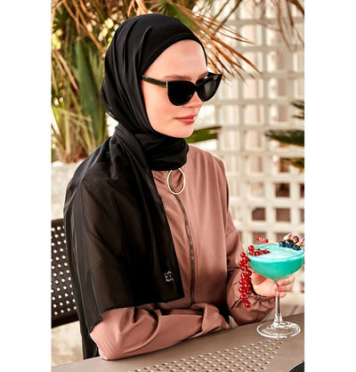 Modefa Swimsuit Women's Swim Cap Shawl Hijab - MB2401 Black