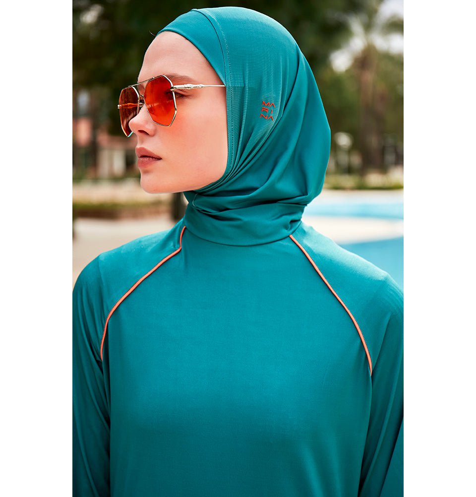Modefa Swimsuit Women's Two Piece Full Coverage Modest Swimsuit - 25M2465