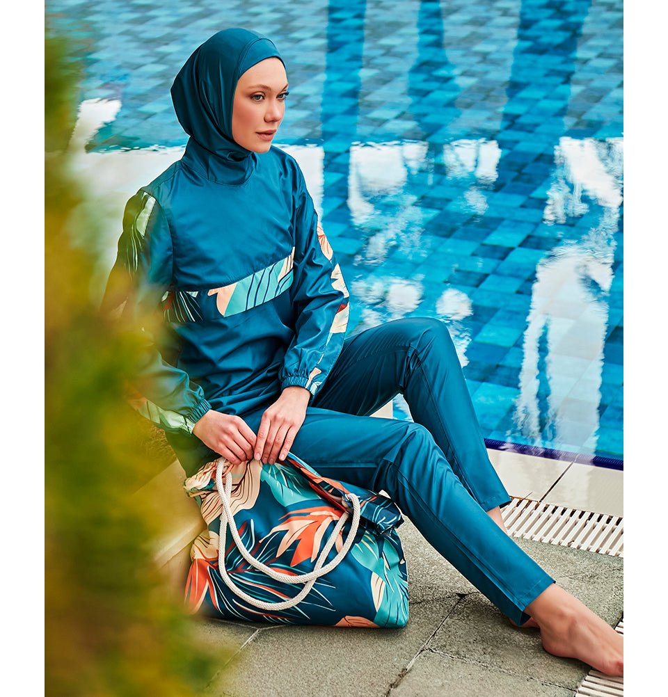 Modefa Swimsuit Women's Two Piece Full Coverage Modest Swimsuit - MR2410