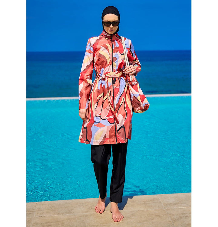Women's Two Piece Full Coverage Modest Swimsuit