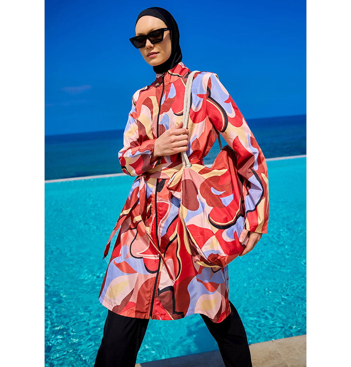 Women's Two Piece Full Coverage Modest Swimsuit - MR2515