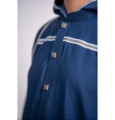Modefa Thobe Boy’s Full Length Islamic Thobe 209 - Modern Blue