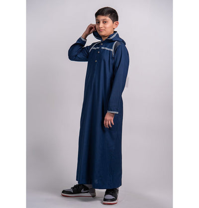 Modefa Thobe Boy’s Full Length Islamic Thobe 209 - Modern Blue