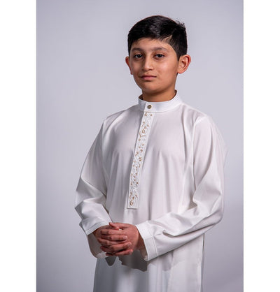 Modefa Thobe Boy’s Full Length Islamic Thobe 213 - Arabian Cream
