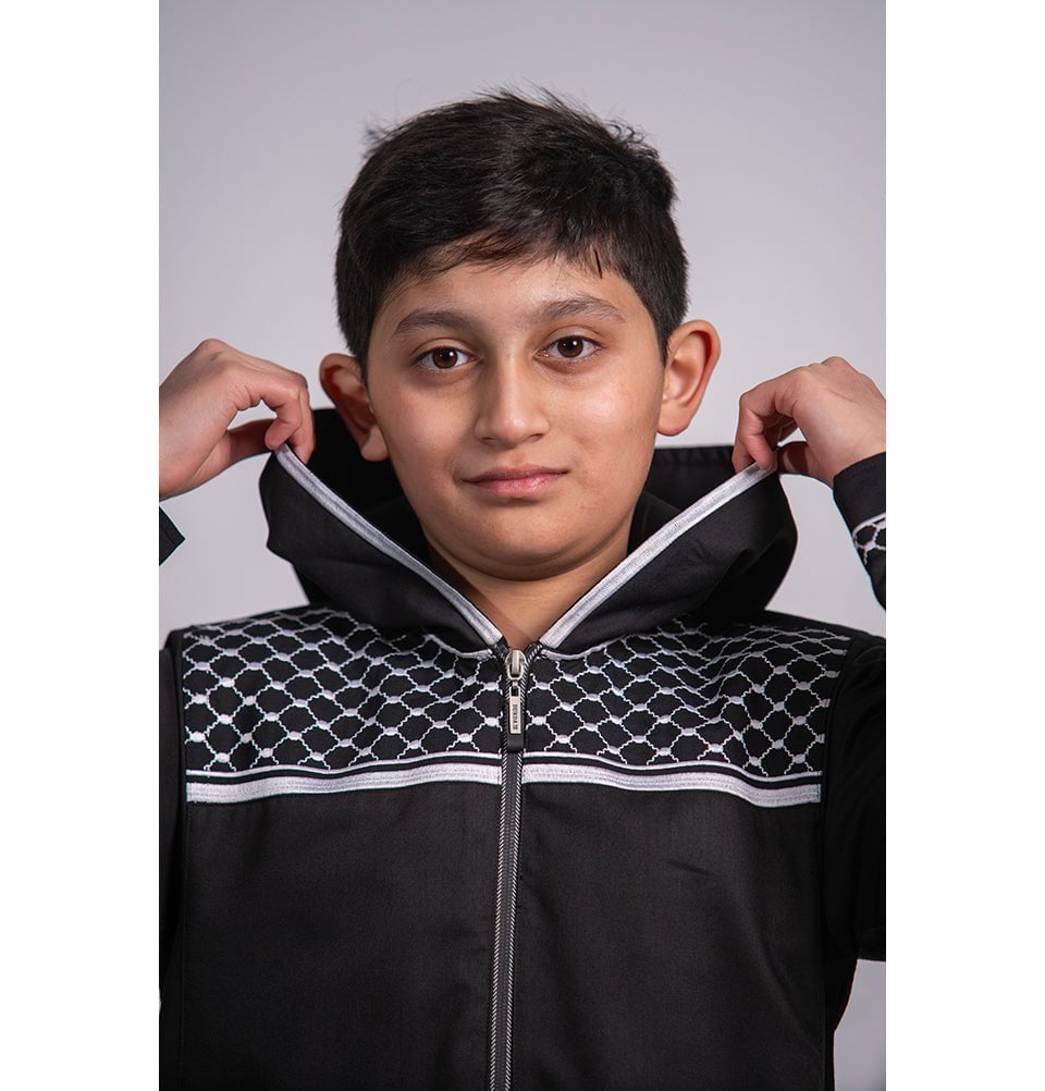 Modefa Thobe Boy’s Full Length Islamic Thobe 235 - Revolt Black