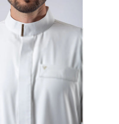 Modefa Thobe Men's Casual Full Length Islamic Thobe LW23025 Prestige White