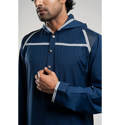 Modefa Thobe Men's Full Length Islamic Thobe 209 - Modern Blue