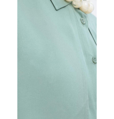 Modefa Tunic Modern Muslim Women's Front Wind Flap Tunic - M51322 Mint
