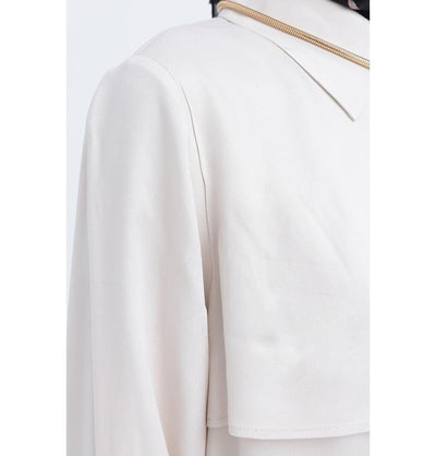 Modefa Tunic Modern Muslim Women's Front Wind Flap Tunic - M51322 Stone Beige