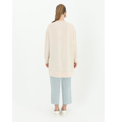 Modefa Tunic Modern Muslim Women's Ultramodern Chic Hi Lo Tunic - 10431 Beige