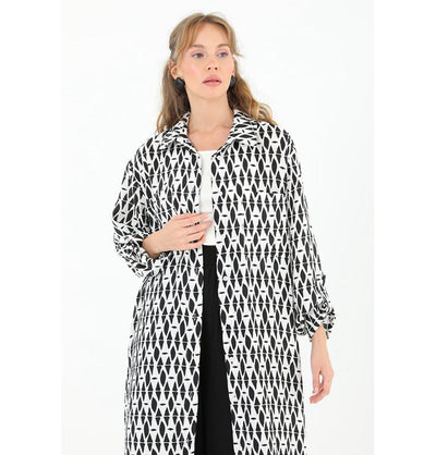 Modefa Tunic Modest Muslim Women's Breezy Maxi Long Blouse Tunic 10537 - Black