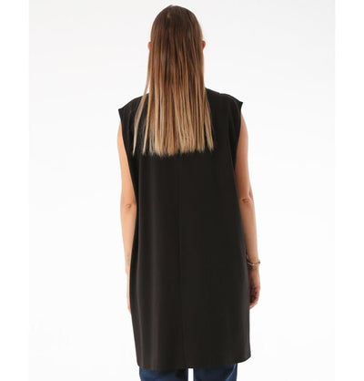 Modefa Tunic Modest Muslim Women's Plus Size Essential Sleeveless Tunic - M16003 Black