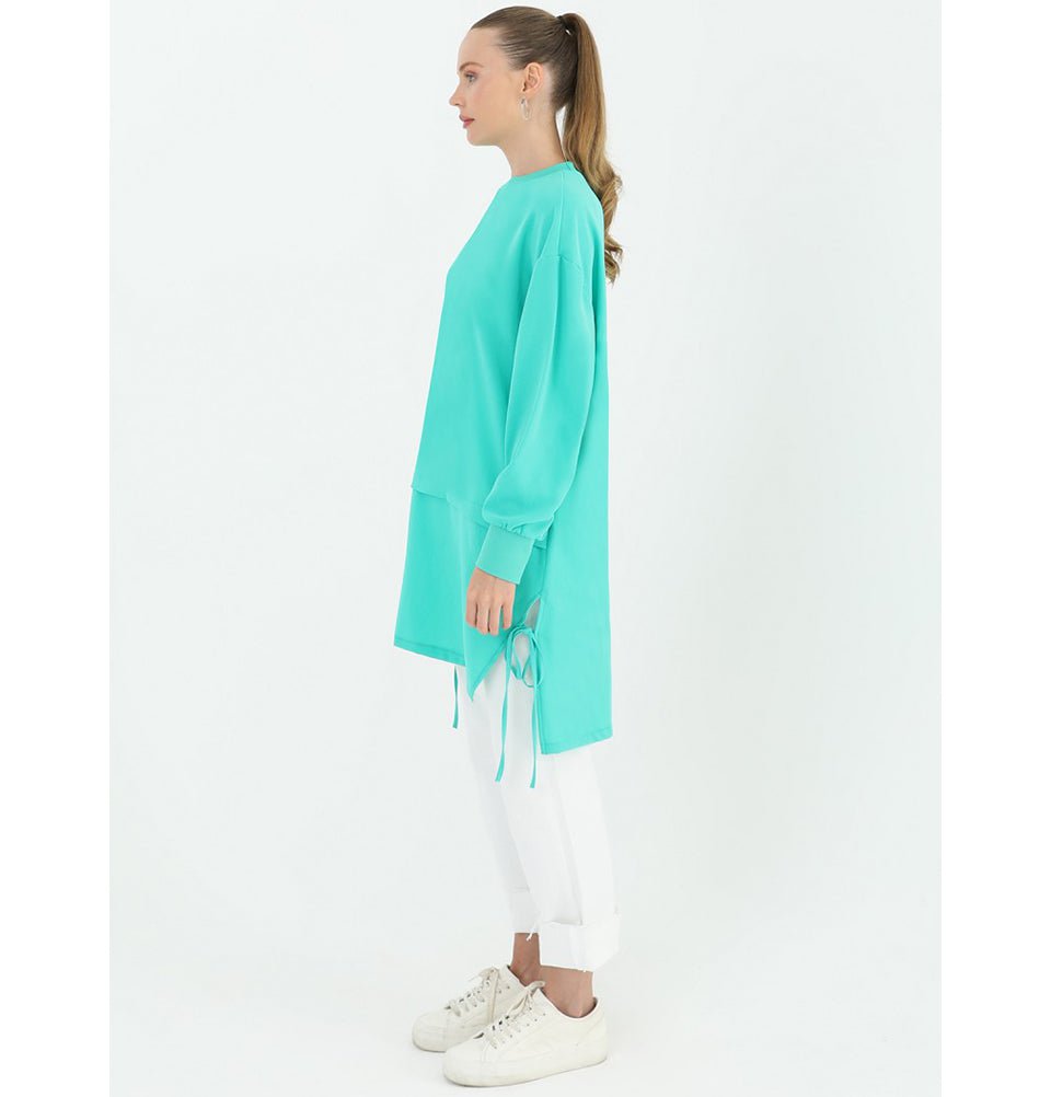 Modefa Tunic Modest Women's Casual Tunic 10424 -Mint Green
