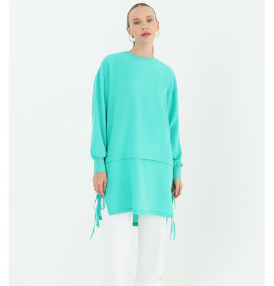 Modefa Tunic Modest Women's Casual Tunic 10424 -Mint Green