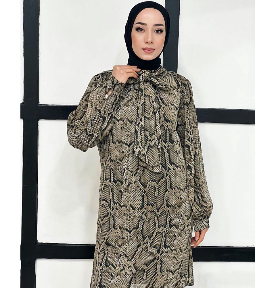 Modefa Tunic Modest Women's Formal Tunic 40008 - Snake Print