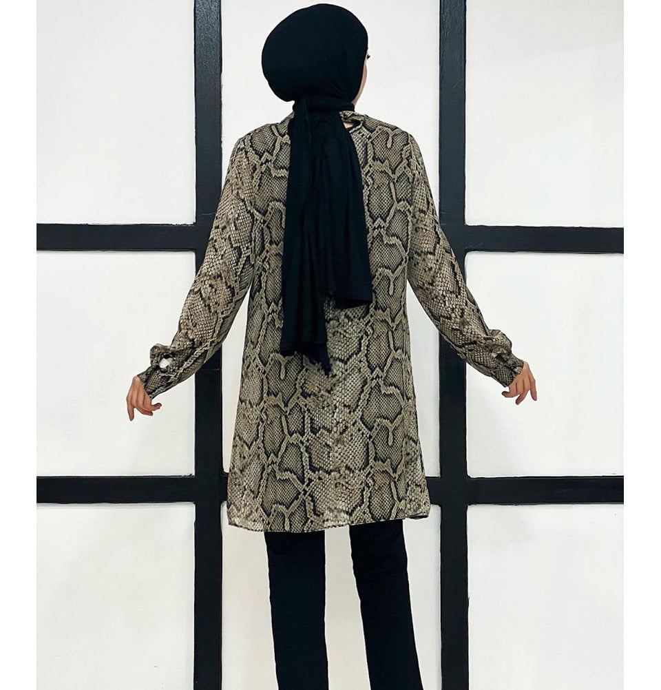 Modefa Tunic Modest Women's Formal Tunic 40008 - Snake Print