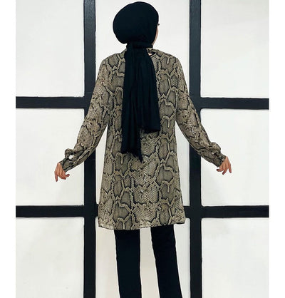 Modefa Tunic Modest Women's Formal Tunic 40008 - Snake Print