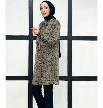 Modefa Tunic Modest Women's Formal Tunic 40008 - Snake Print