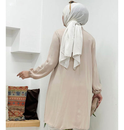 Modefa Tunic Modest Women's Formal Tunic 40102 - Beige