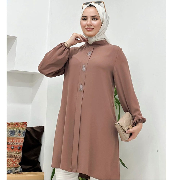 Modest Women's Formal Tunic 40102 - Mink