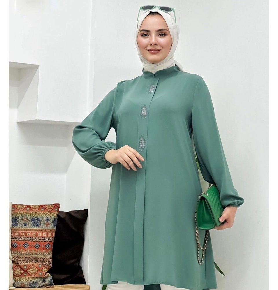formal tunic dress Althea ~ Long tunic wedding dress – Larimeloom