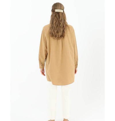 Modefa Tunic Modest Women's Gemmed Tunic 10509 - Camel