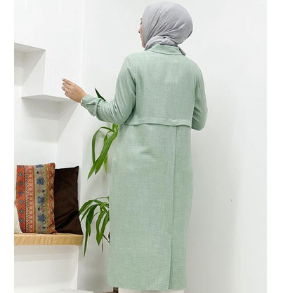 Modefa Tunic Modest Women's Glittery Tunic 40130 - Mint
