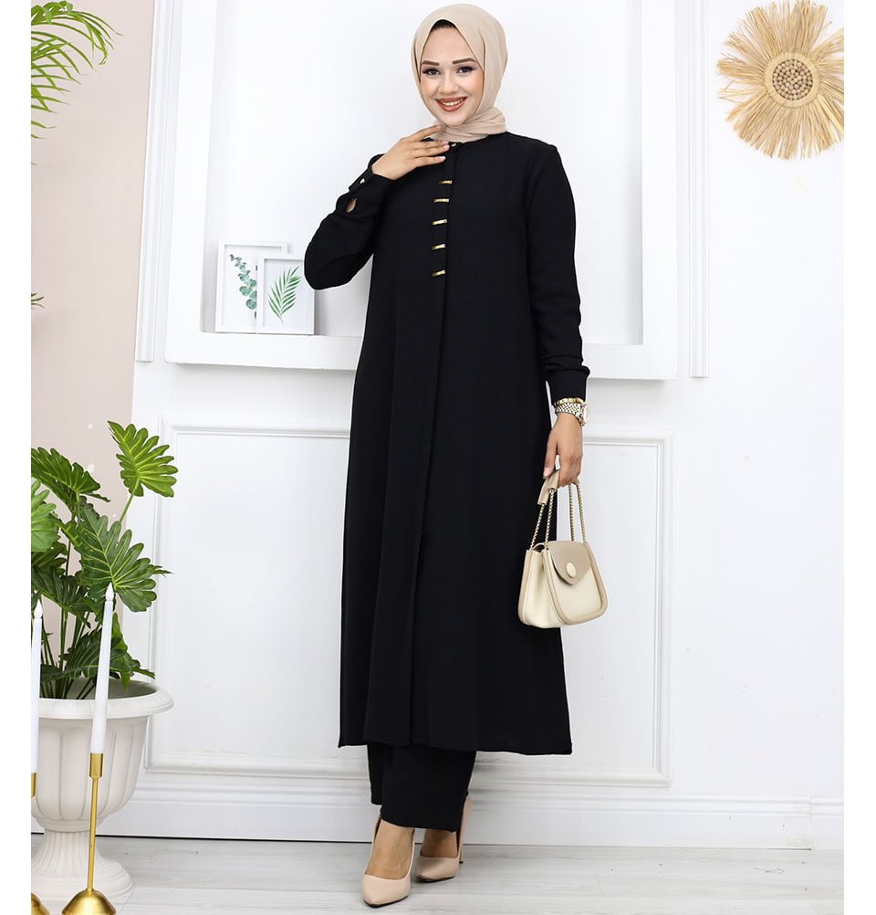Modest Women's Long Tunic & Pant Set 71124