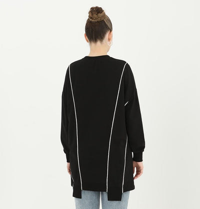Modefa Tunic Modest Women's Sweater Tunic 10413 - Black