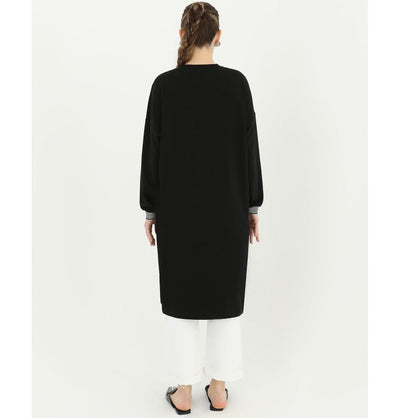 Modefa Tunic Modest Women's Sweater Tunic 10416 - Black