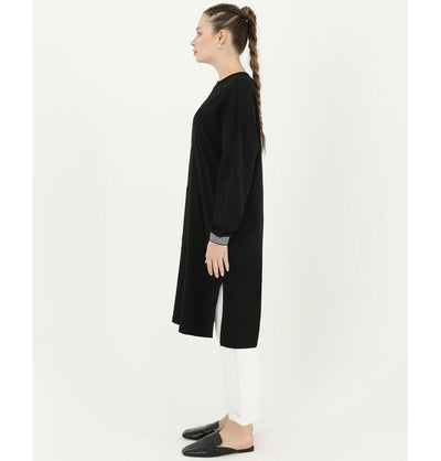 Modefa Tunic Modest Women's Sweater Tunic 10416 - Black