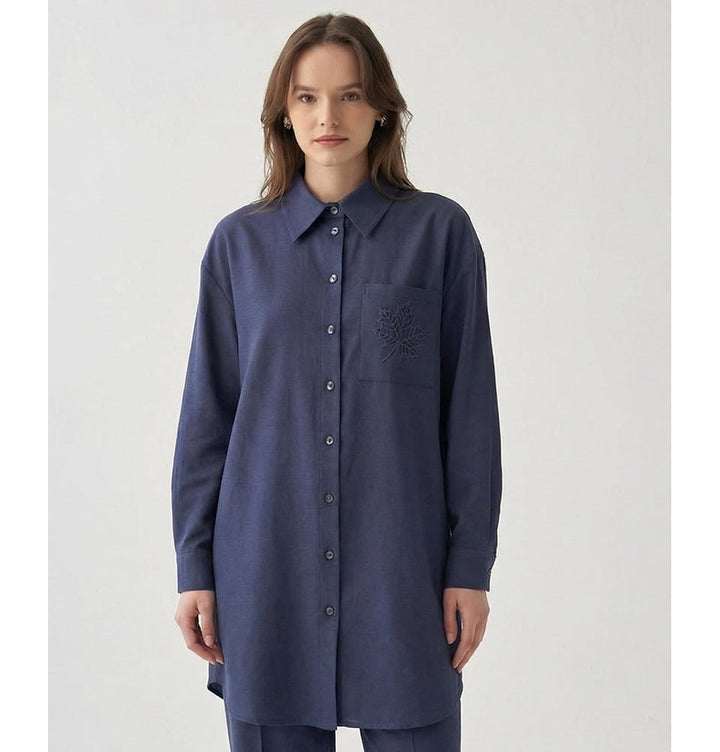 ラスク【AmeriVINTAGE】MEDI BOX TUNIC Arais Ranger Tunic - Green