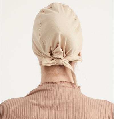 Modefa Underscarf Beige Premium Cotton Tie Back Underscarf - Beige