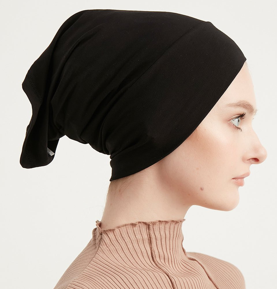 3 Sottopacco Hijab In Cotone Tubolare - Traspiranti, Morbidi, Colori: Nero, Bianco, Cachi