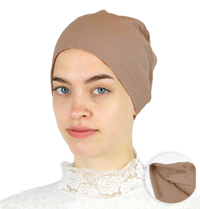Modefa Underscarf Mink Modefa Non-Slip Cotton Bonnet - Mink