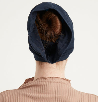 Modefa Underscarf Navy Blue Premium Cotton Tube Underscarf - Navy Blue