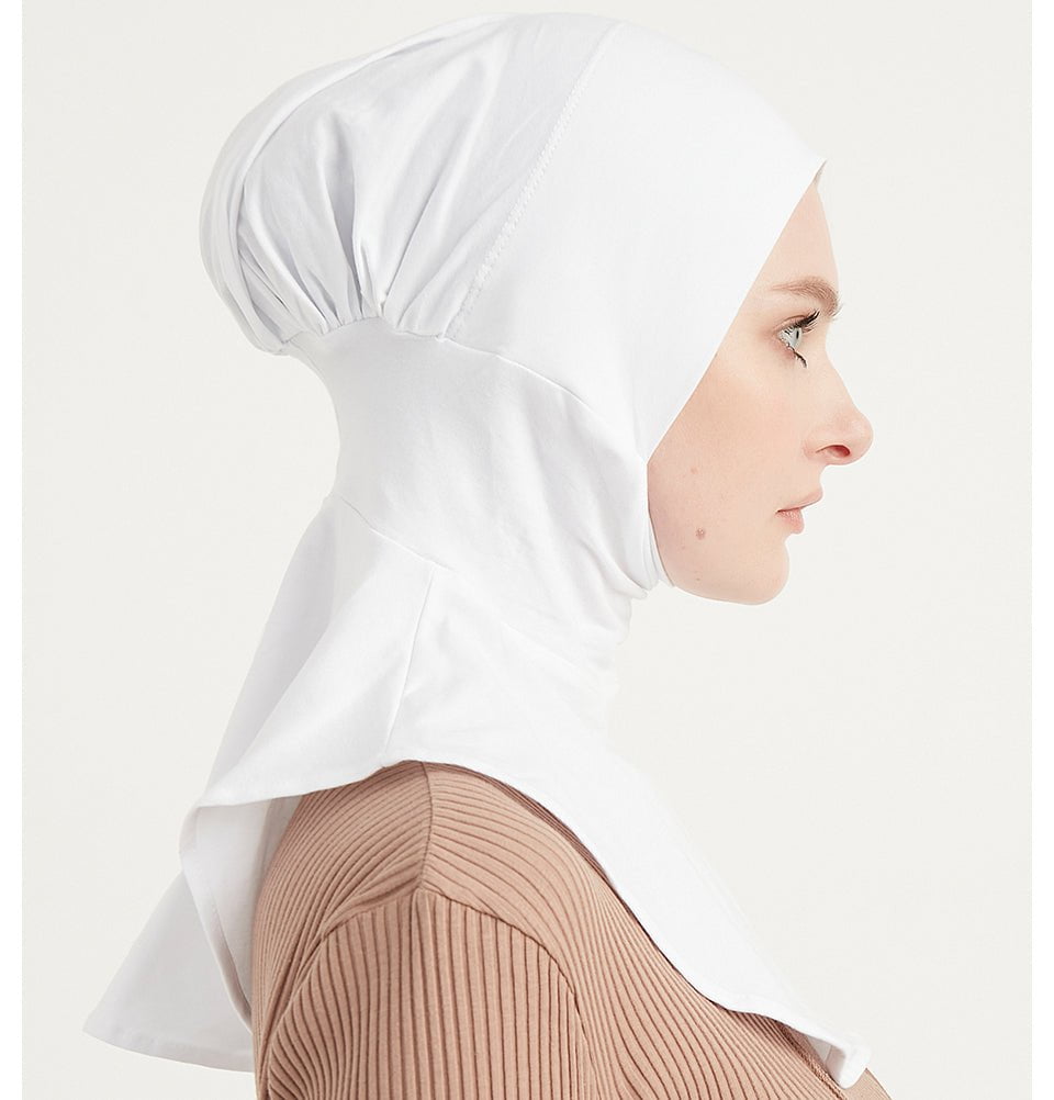 Hijab Styles White Hijab Undercap Premium Cotton Ninja Underscarf