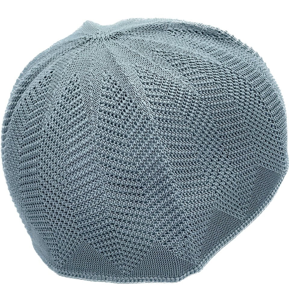 Nida Kufi Gray Products Islamic Men's Knit Kufi Cap ND1 - Gray