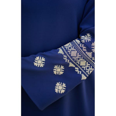 Abaci Modest Dress 11792-R06 Indigo