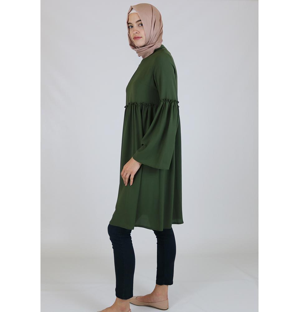 Abaci Tunic Abaci Modest Tunic TNK10956 Green - Modefa 