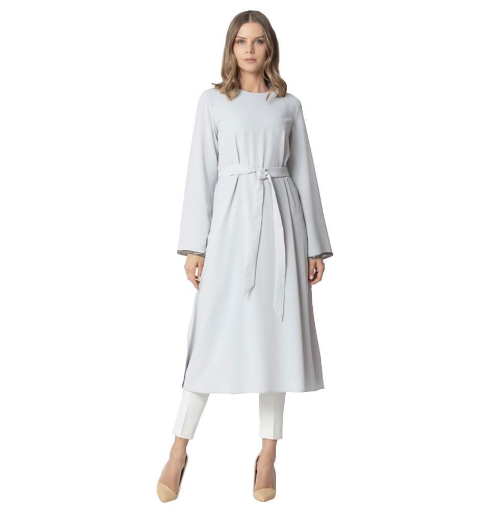 Abaci Modest Sequined Tunic 131622 Blue Gray