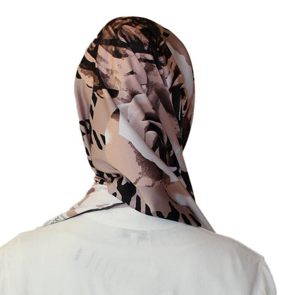Aker scarf Aker Satin Square Hijab Scarf 6648 911 Beige - Modefa 